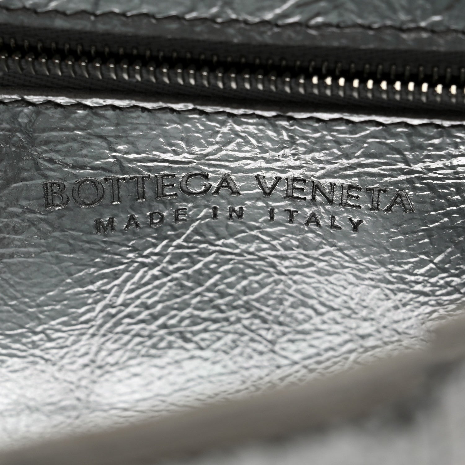 Bottega Veneta Metallic Lambskin Maxi Intrecciato Cassette Crossbody Bag Silver 6 of 10