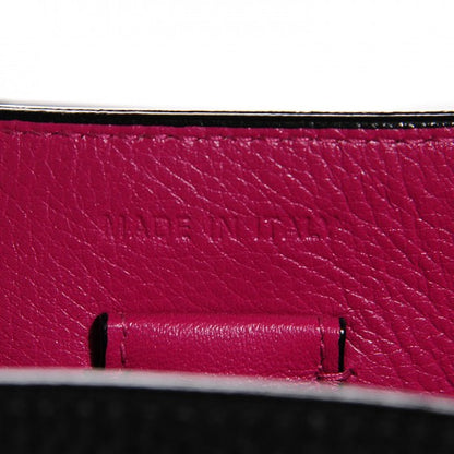 Christian Dior Bullcalf Small Diorissimo Tote Black Rose Indien 8 of 18