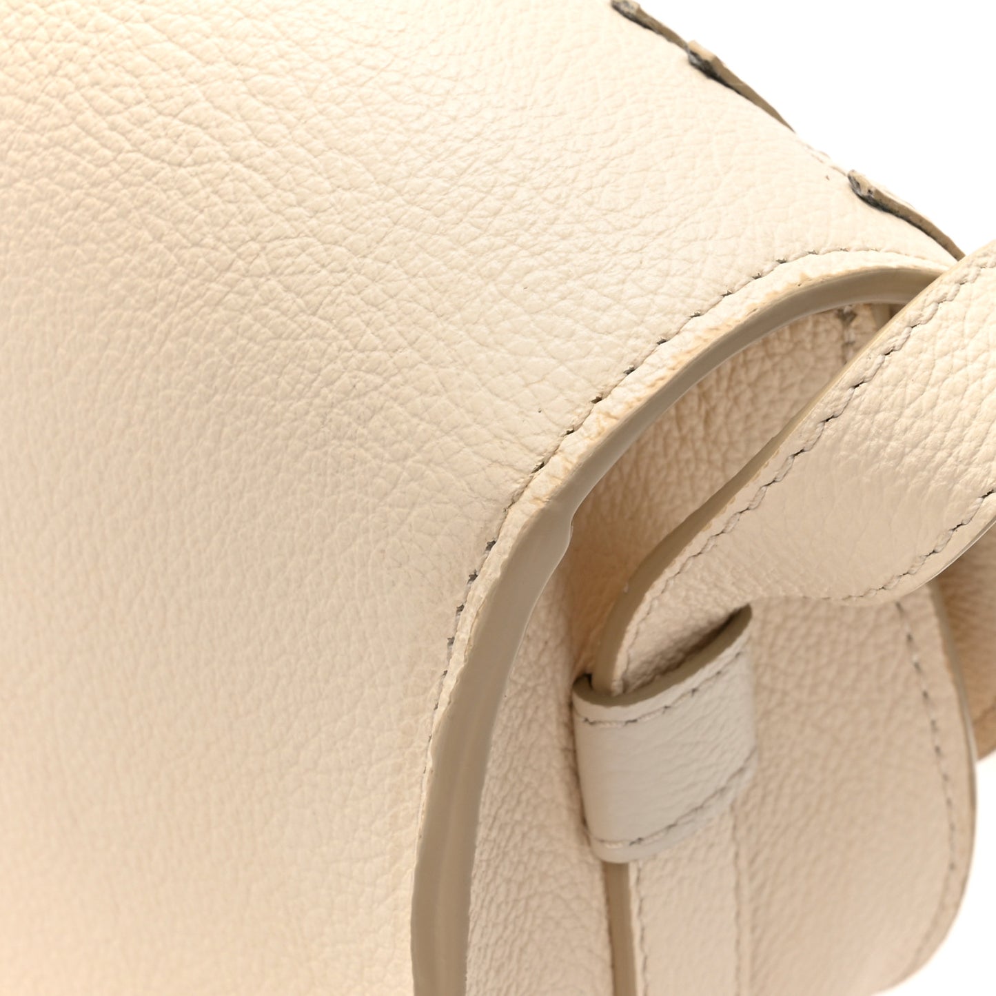 Grained Calfskin Small Marcie Saddle Bag
