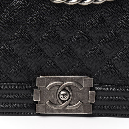 Chanel Caviar Quilted Medium Boy Flap Black 10 of 11