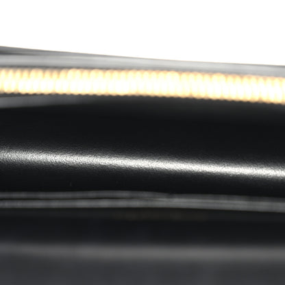 Saint Laurent Coated Bark Calfskin Sunset Chain Wallet Black 5 of 13