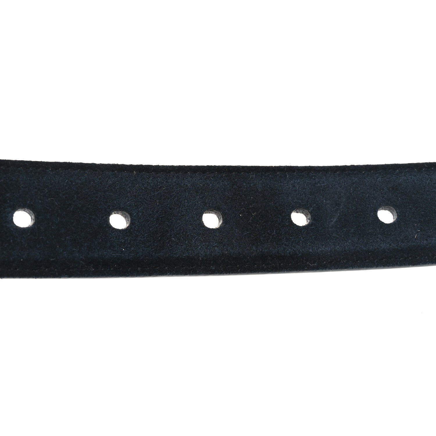 Saint Laurent Suede Calfskin Monogram Square Buckle Belt 80 32 Black 6 of 6