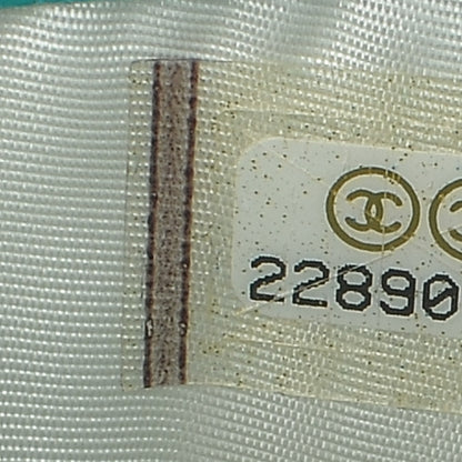 Chanel Caviar Quilted Card Holder Turquoise 7 of 7
