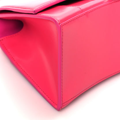 Balenciaga Shiny Box Calfskin Small Hourglass Top Handle Bag Acid Fuchsia 8 of 9
