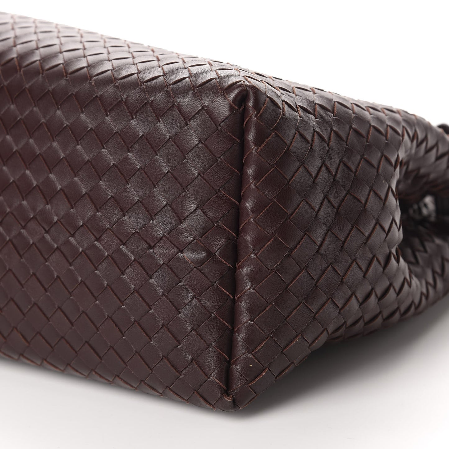 Nappa Intrecciato Garda Bag Dark Barolo