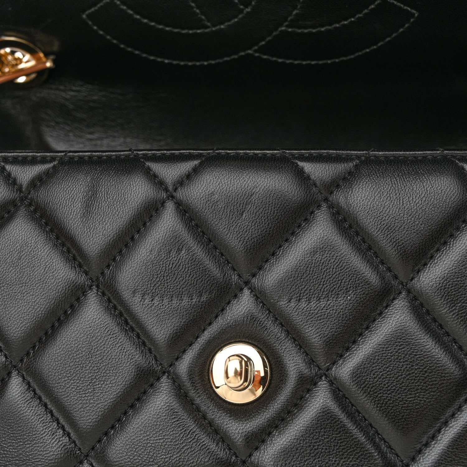 Chanel Lambskin Quilted Medium Trendy CC Flap Dual Handle Bag Black 11 of 14