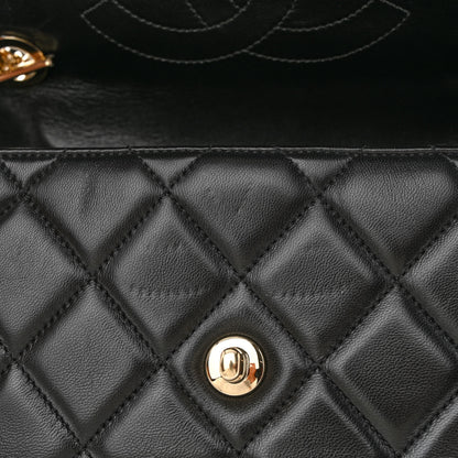 Chanel Lambskin Quilted Medium Trendy CC Flap Dual Handle Bag Black 11 of 14