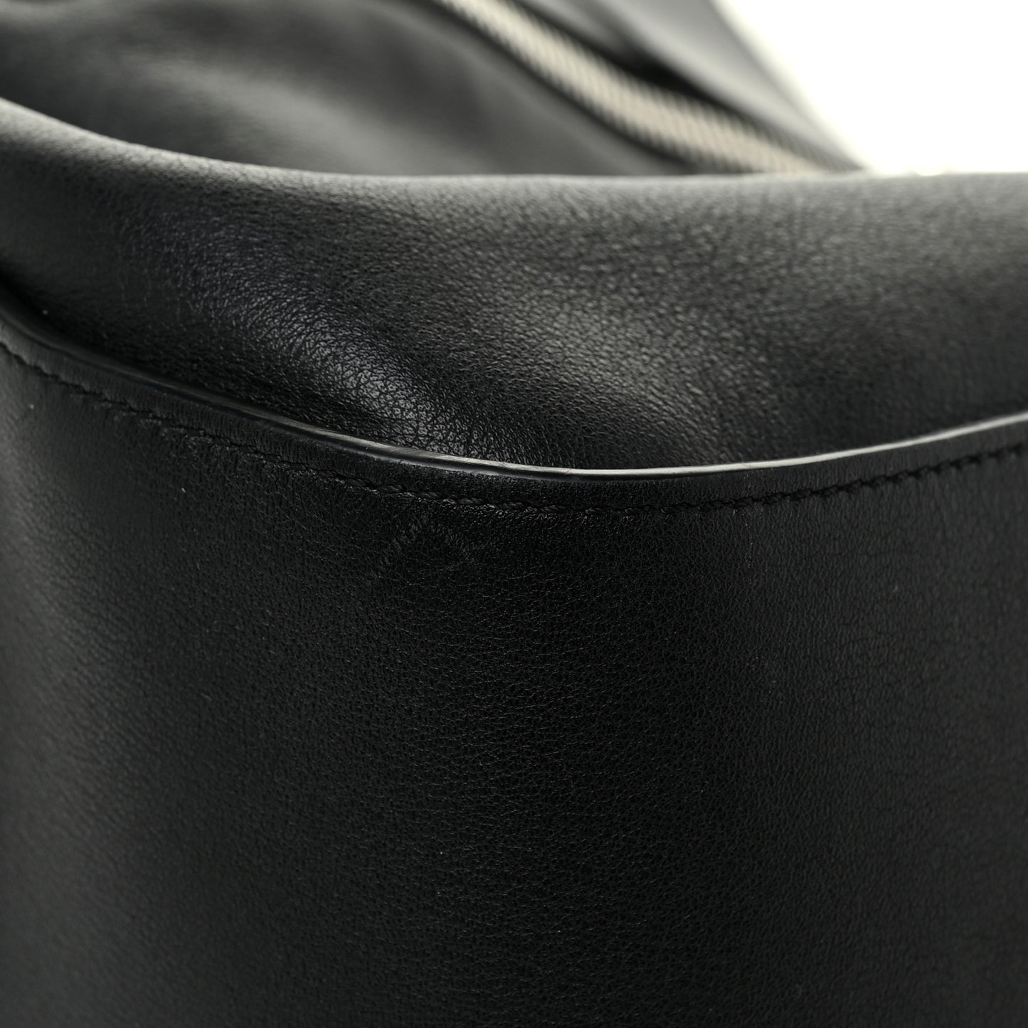 Calfskin Medium Hammock Shoulder Bag Black