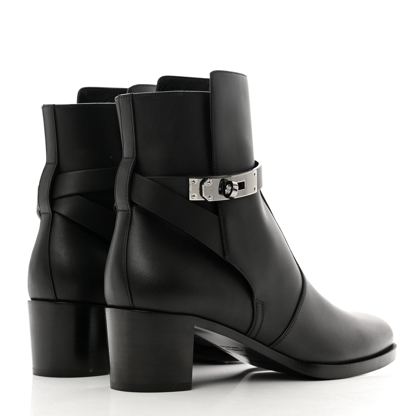 Calfskin Frenchie 50 Ankle Boots 38.5 Black