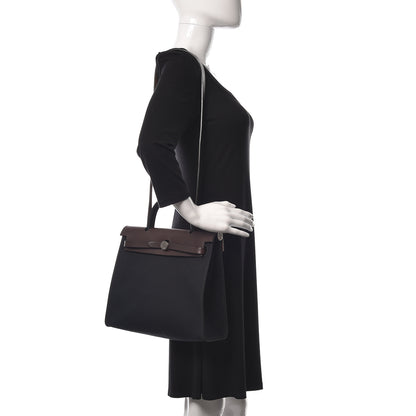Hermes Toile Vache Hunter Herbag Zip 31 PM Black Ebene 2 of 18