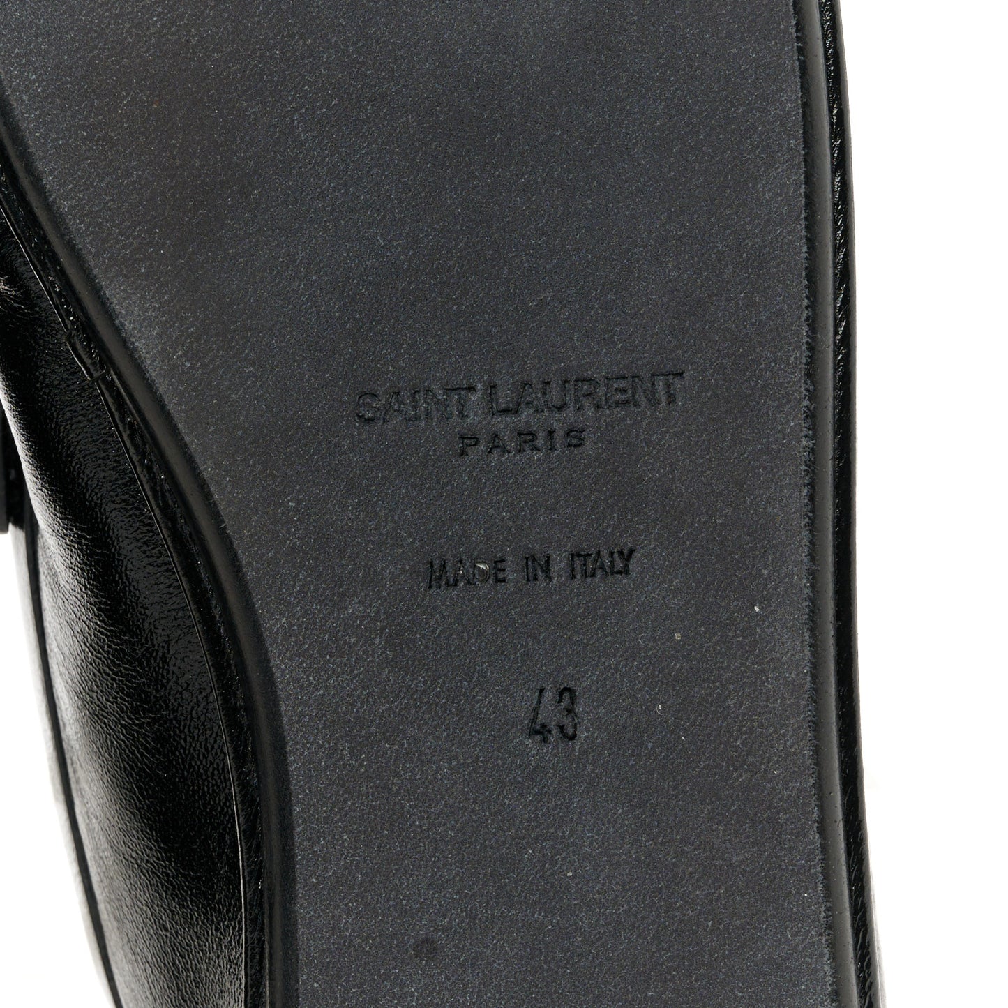 Calfskin Le Loafer Foldable Mens Penny Slippers 43 Black