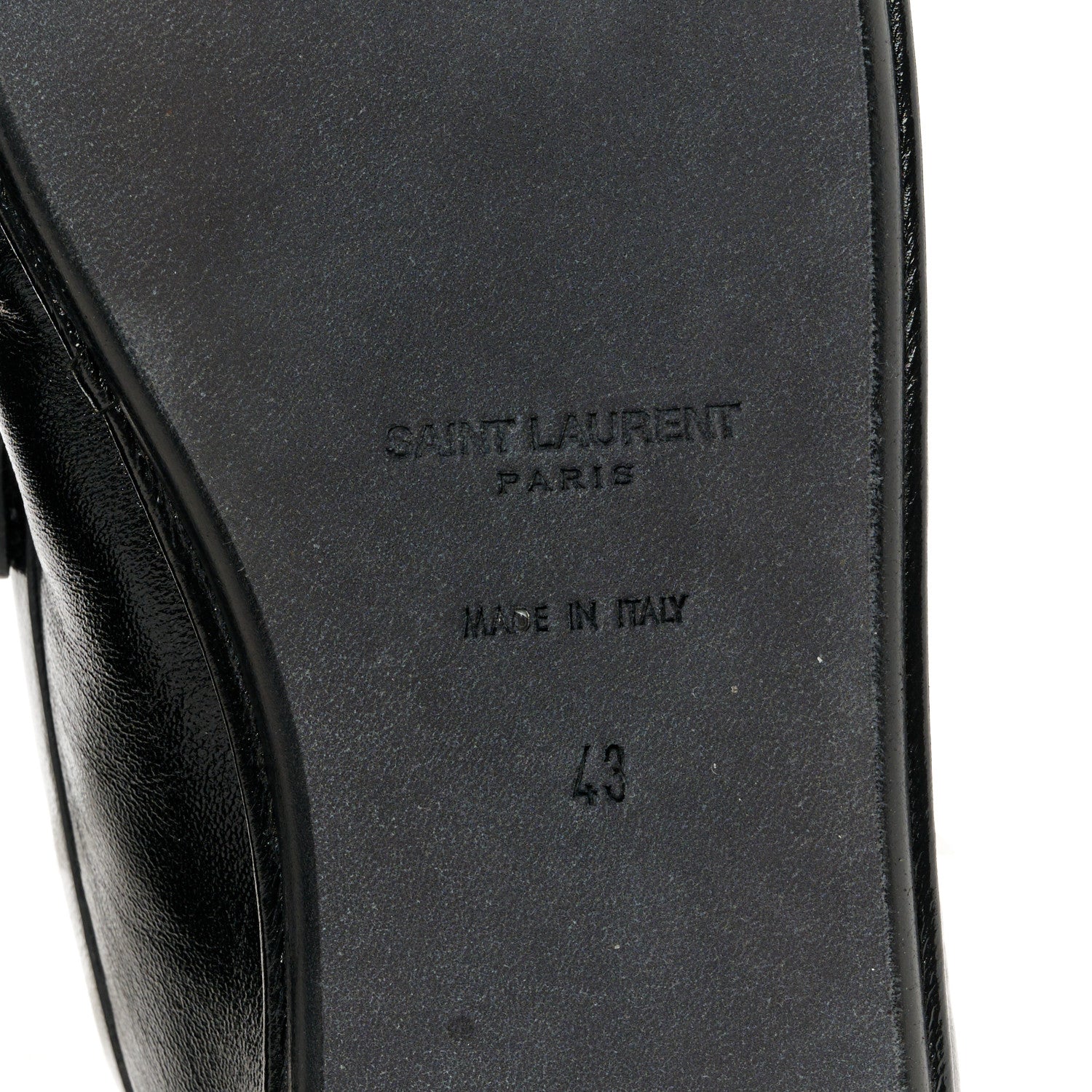 Saint Laurent Calfskin Le Loafer Foldable Mens Penny Slippers 43 Black 8 of 10