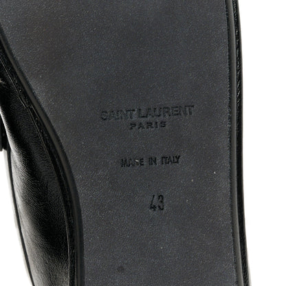 Saint Laurent Calfskin Le Loafer Foldable Mens Penny Slippers 43 Black 8 of 10