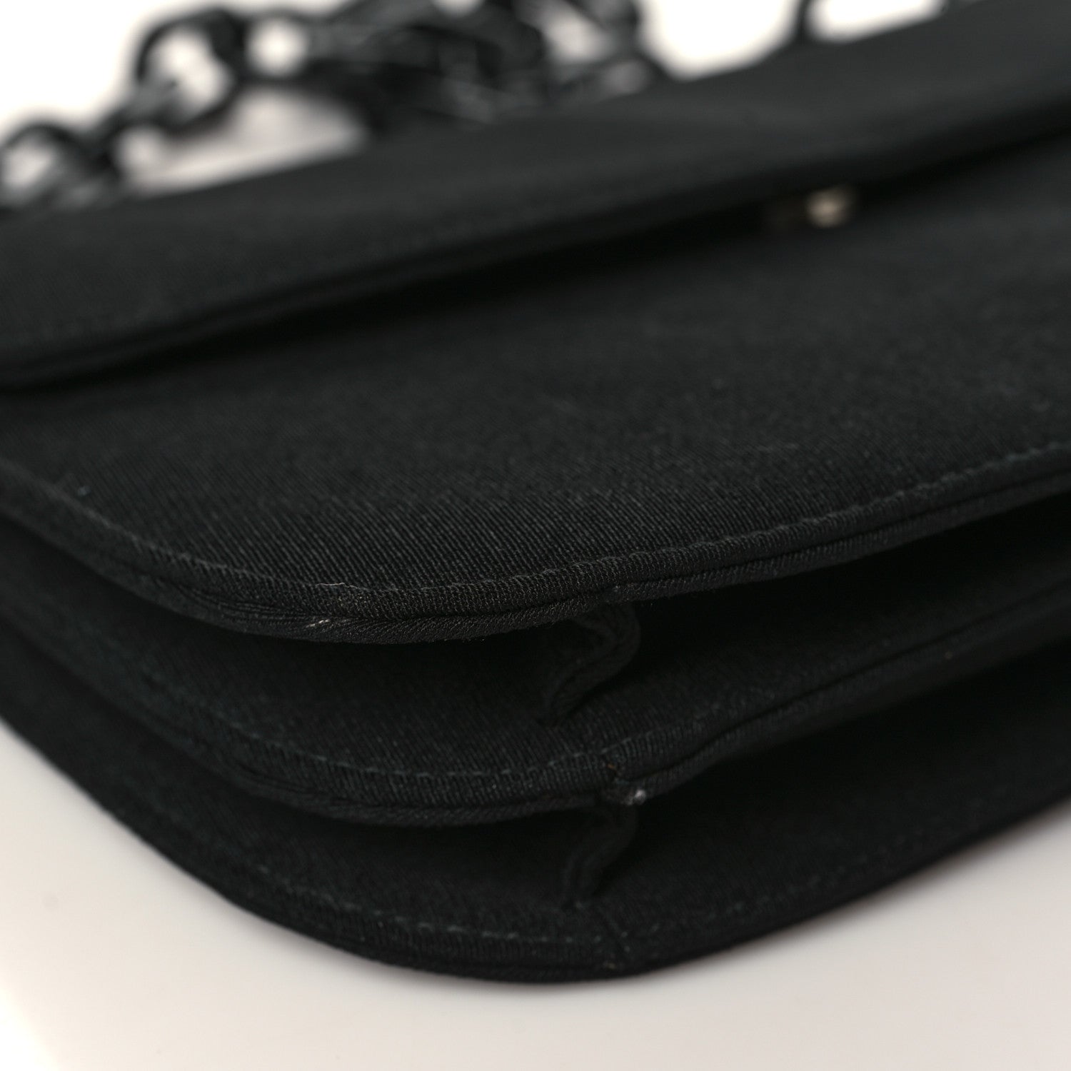 Prada Tessuto Nylon Swing Chain Shoulder Bag Black 6 of 9