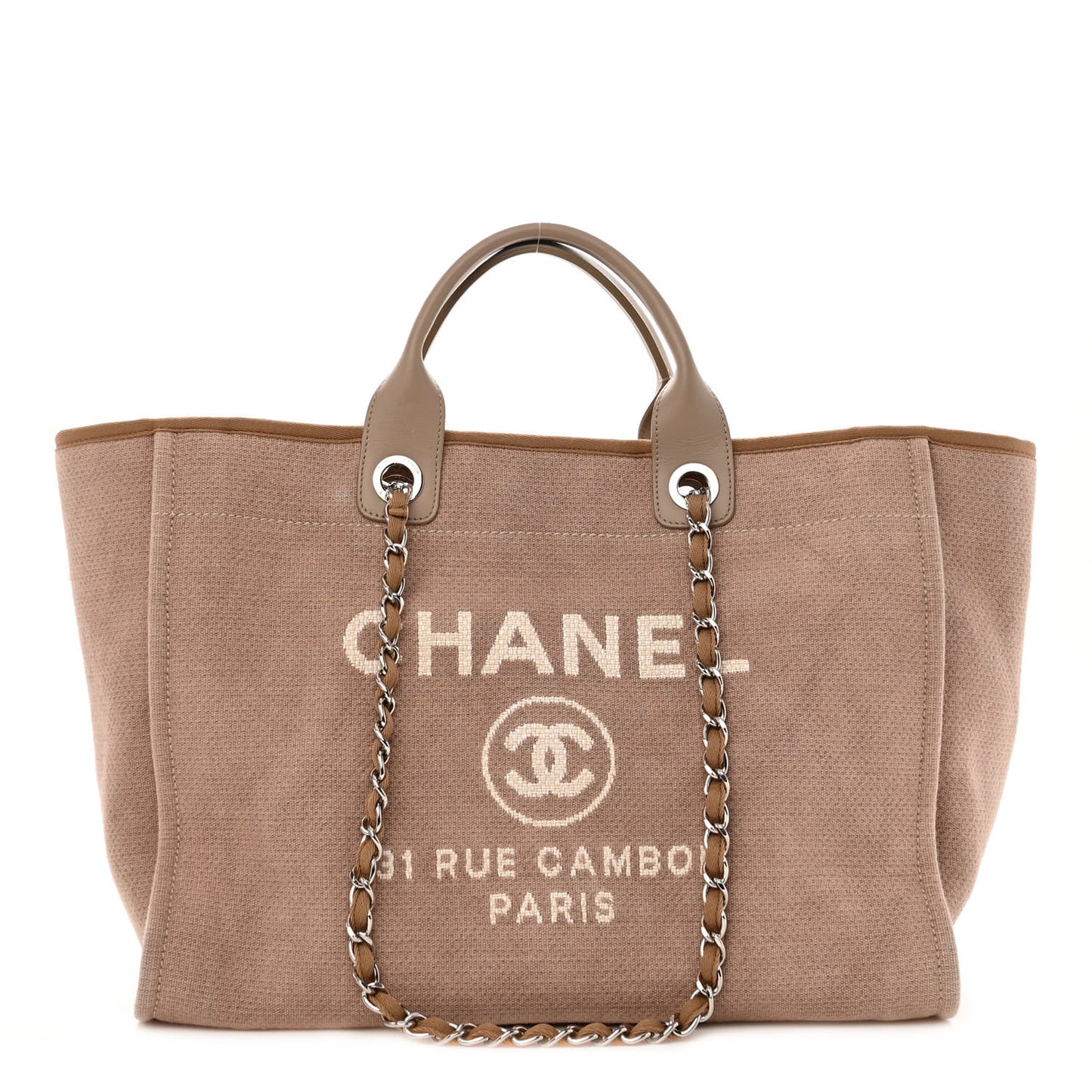 Canvas Medium Deauville Tote Ecru