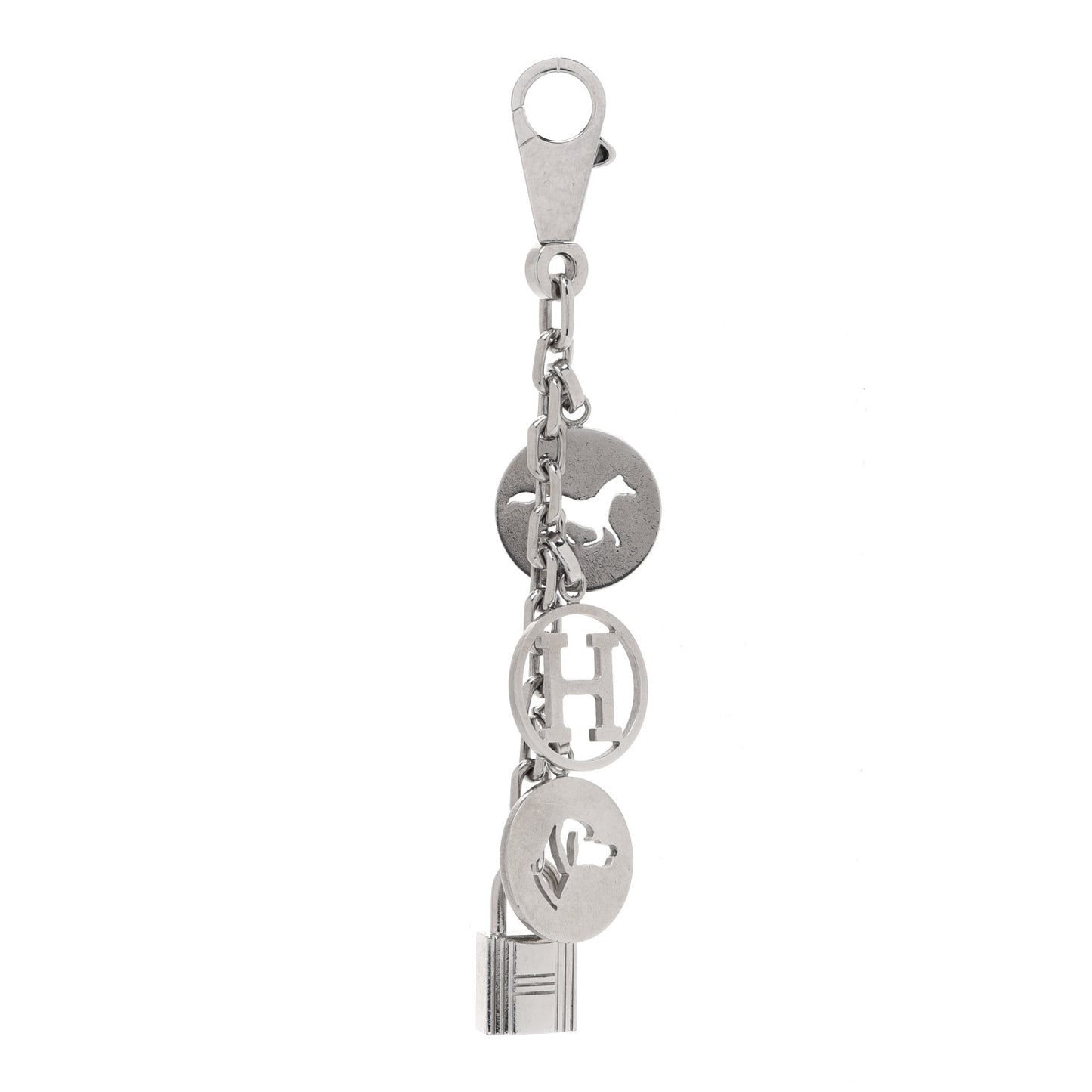 Palladium Breloque Bag Charm Silver