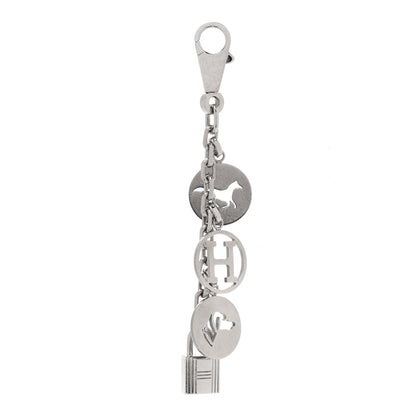 Hermes Palladium Breloque Bag Charm Silver 1 of 4