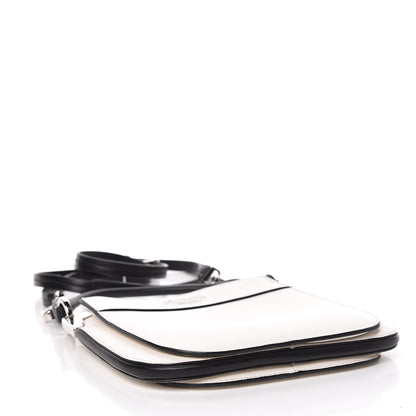 Prada City Calfskin Small Margit Bag White Black 4 of 10