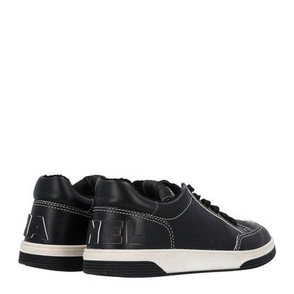 Chanel Calfskin Womens Logo Sneakers 38 Black White 5 of 11