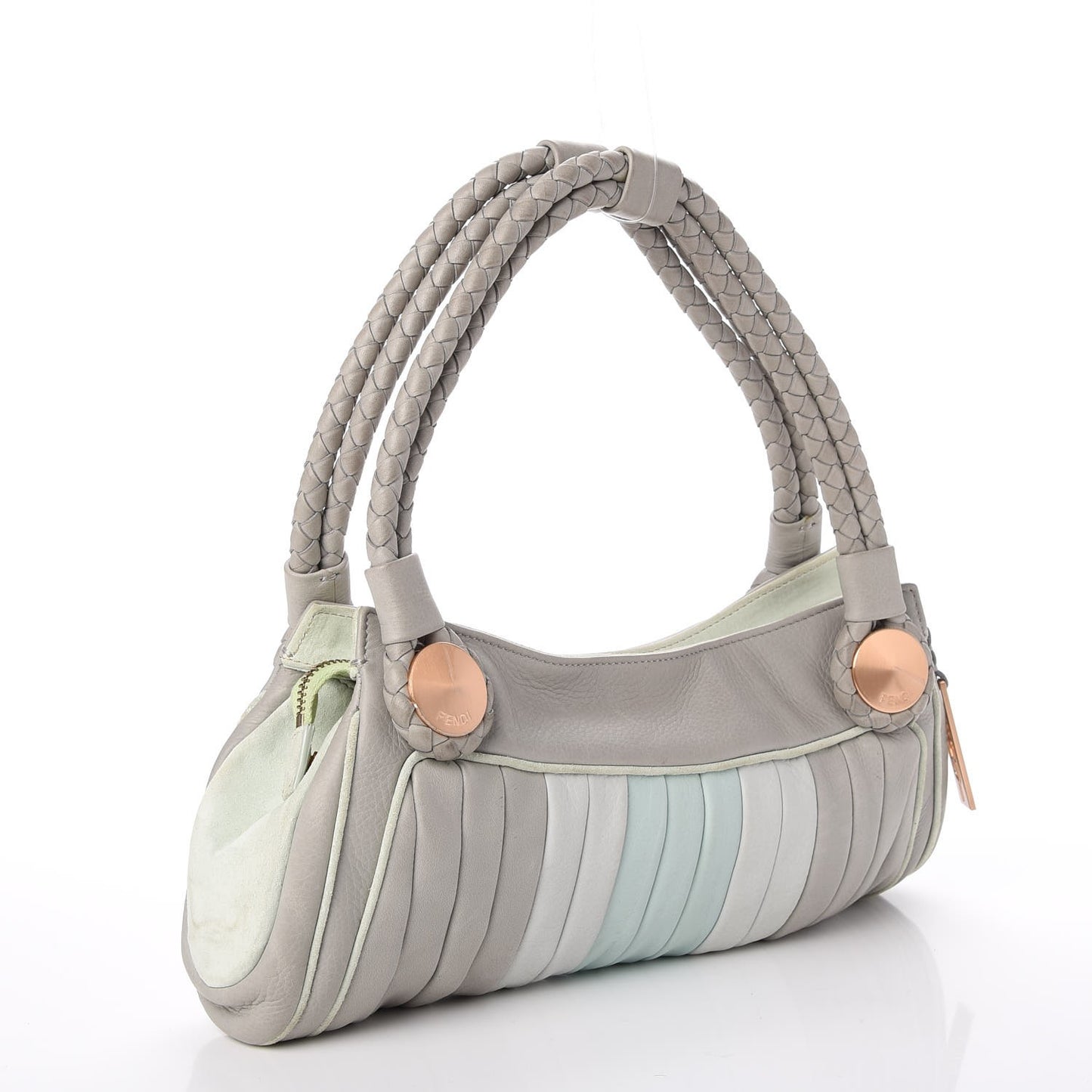 Calfskin Radio Bag Grigio Multicolor