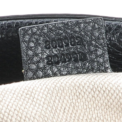 Gucci Pebbled Calfskin Medium Soho Chain Shoulder Bag Black 4 of 8