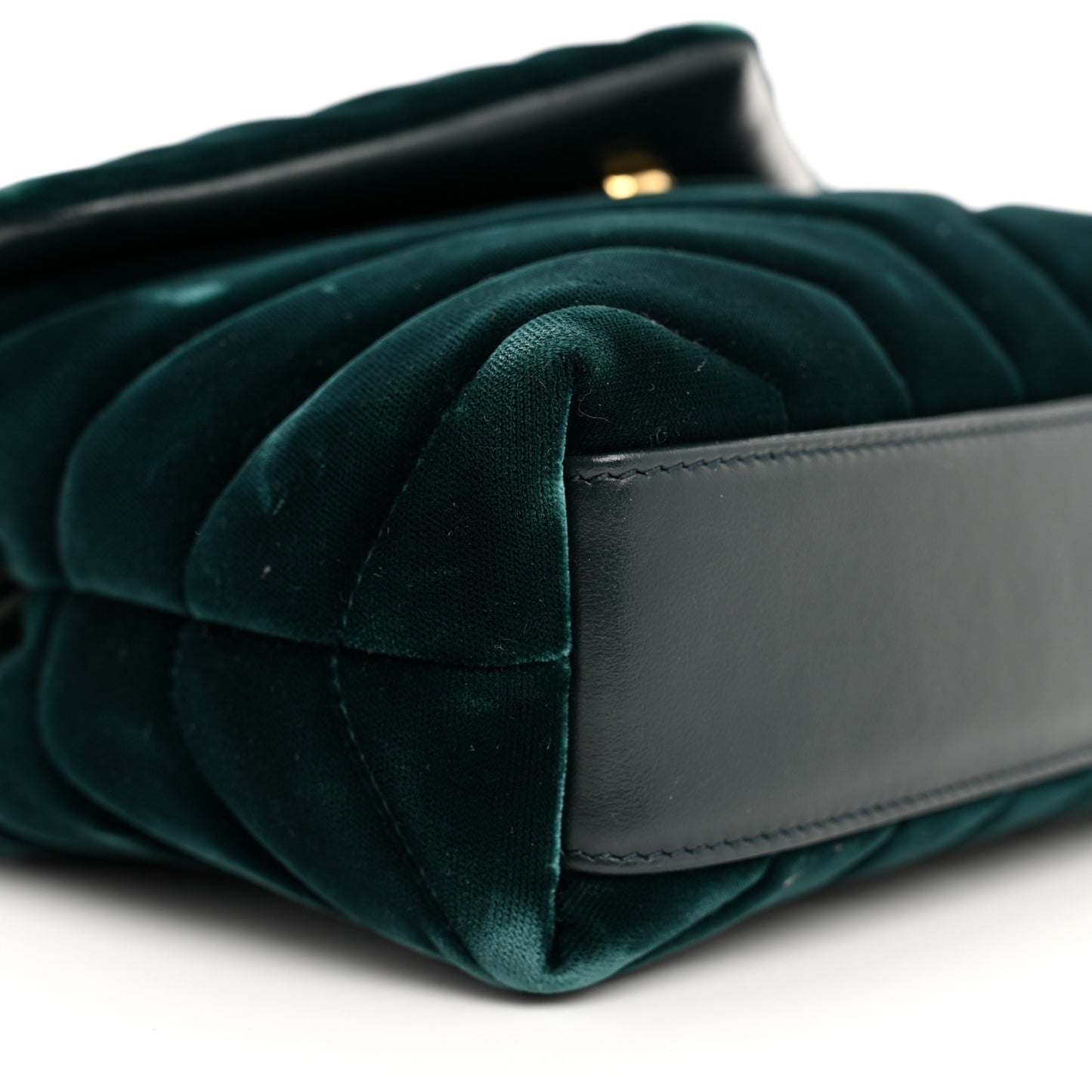 Velvet Y Quilted Monogram Toy Loulou Chain Satchel Dark Ottanio