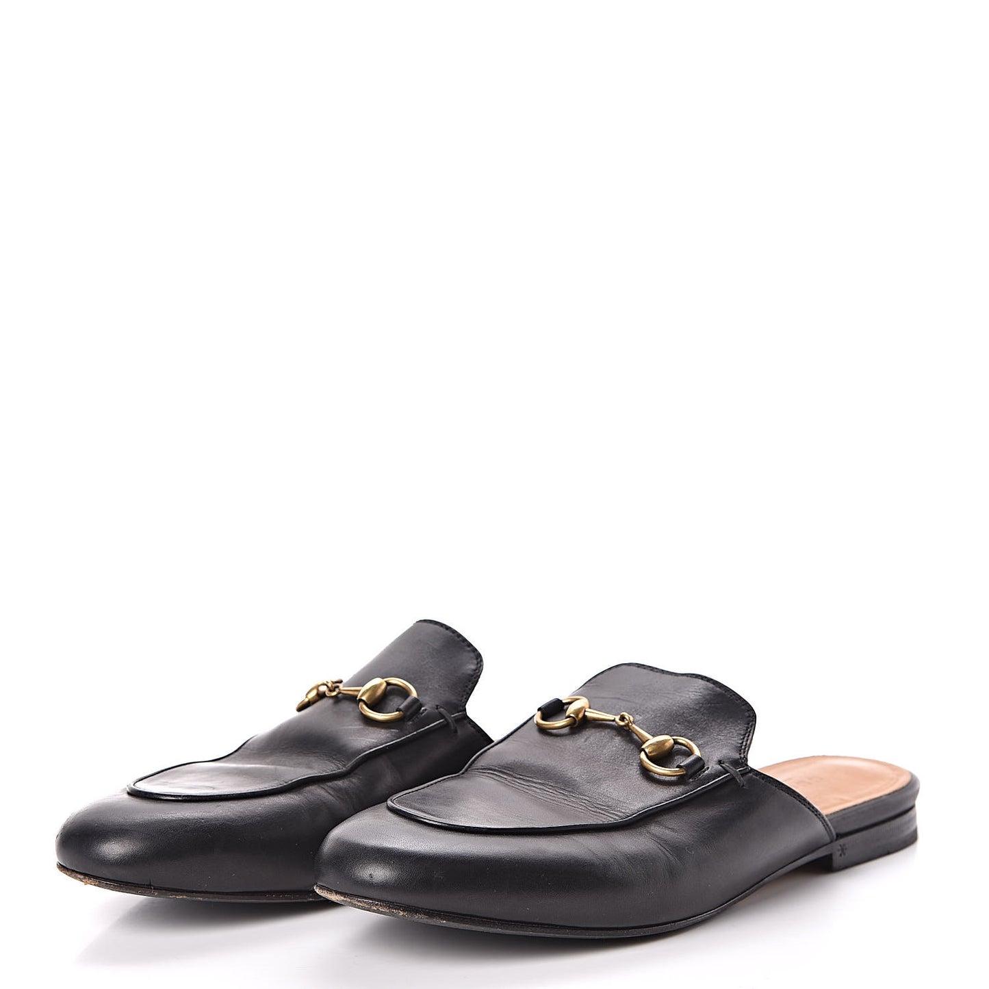 Calfskin Womens Princetown Slippers 37 Black