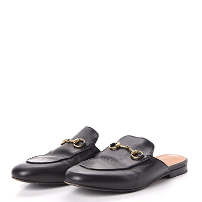 Gucci Calfskin Womens Princetown Slippers 37 Black 3 of 9