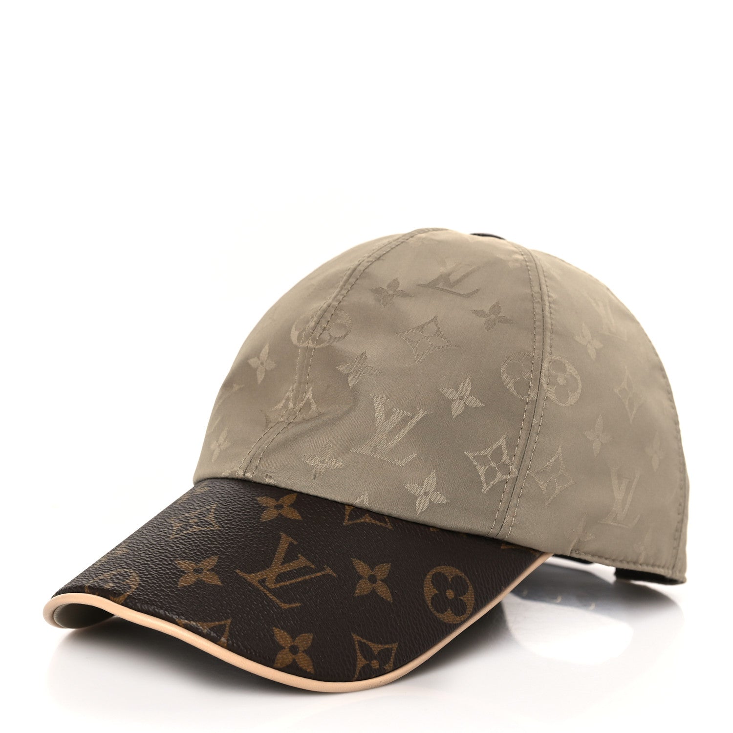 Louis Vuitton Monogram Polyester Silk LV Get Ready Cap M Beige 1 of 7