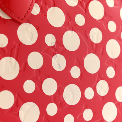 Louis Vuitton Vernis Kusama Infinity Dots Lockit MM Red 12 of 14