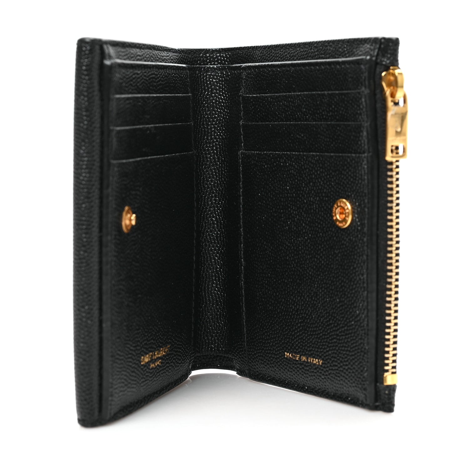Grain De Poudre Monogram Bi-Fold Wallet Black