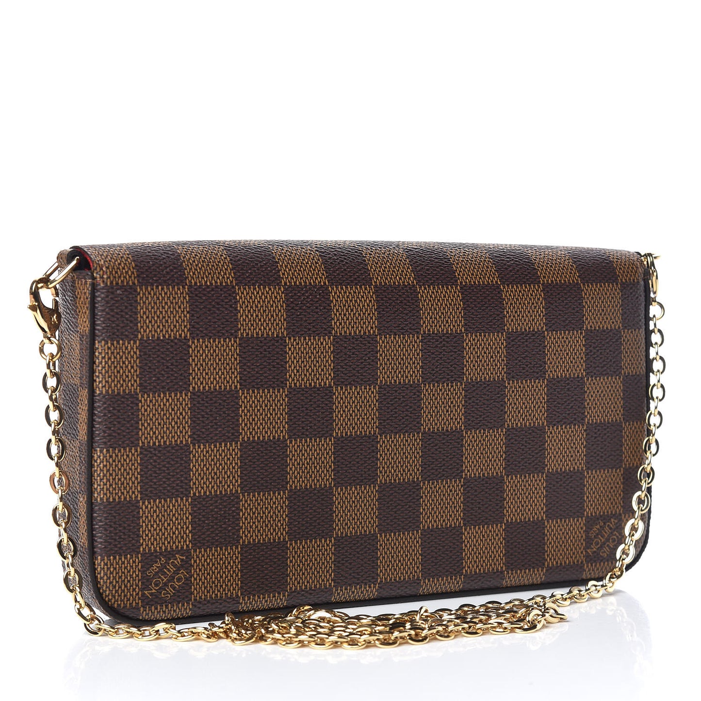 Damier Ebene Pochette Felicie Chain Wallet