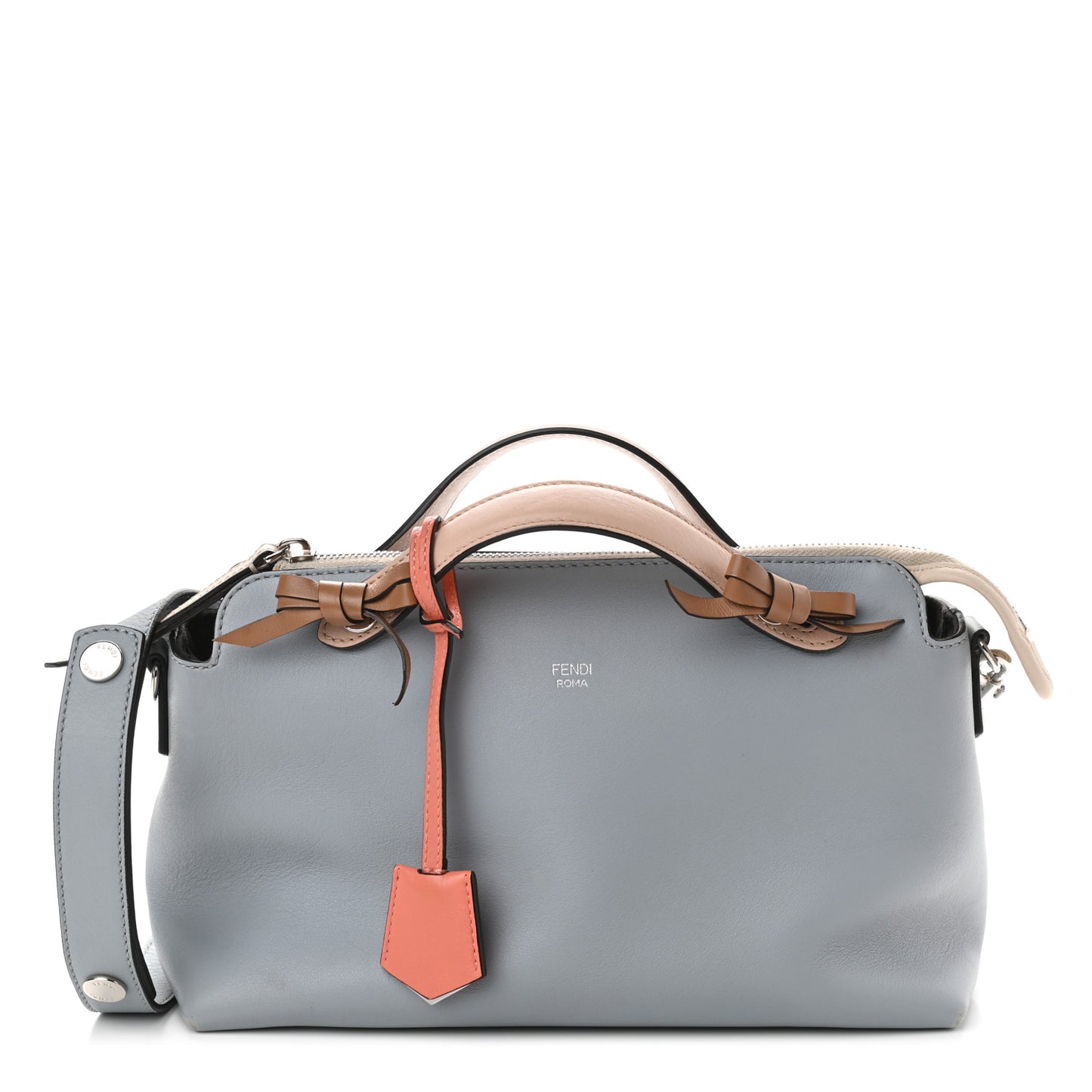 Vitello Dolce Knotted Medium By The Way Boston Bag Polvere Orzo Multicolor