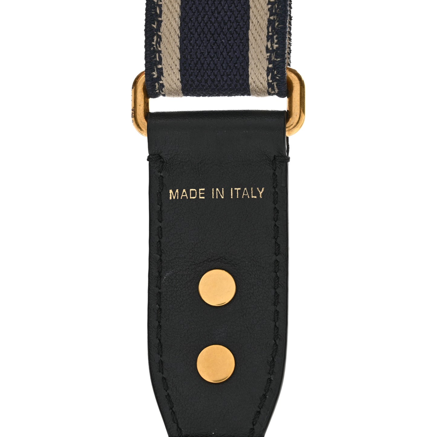 Canvas Embroidered Shoulder Strap Blue