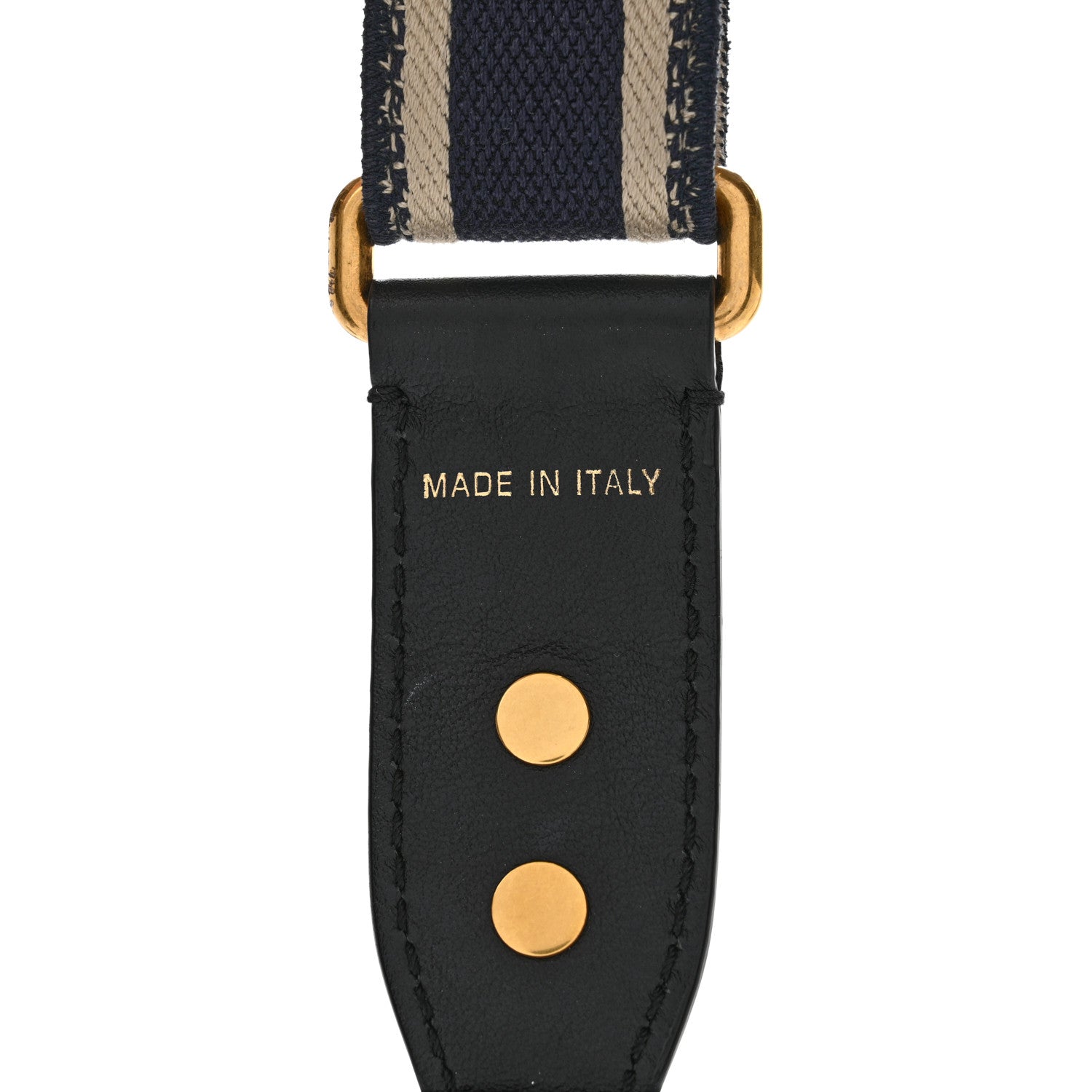 Christian Dior Canvas Embroidered Shoulder Strap Blue 3 of 6