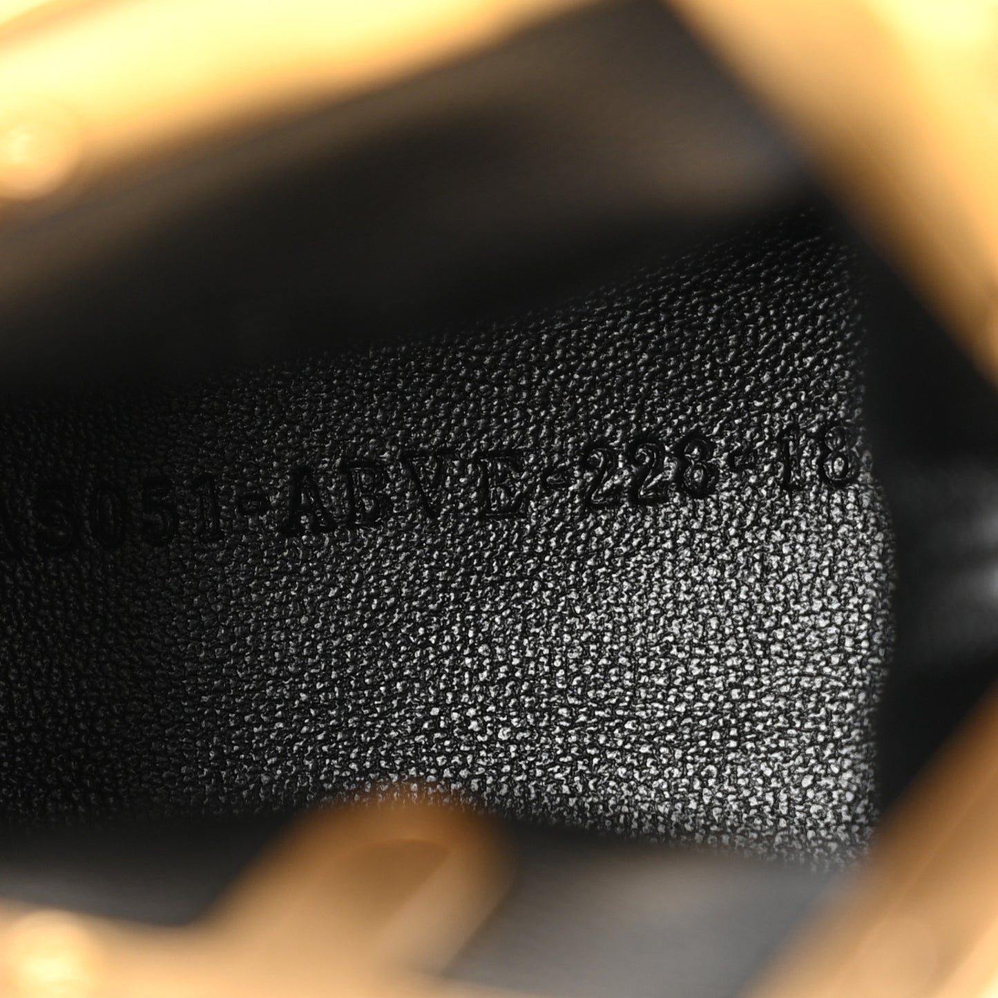 Shiny Nappa Nano Fendi First Bag Charm Black