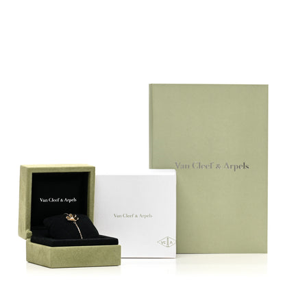 Van Cleef & Arpels 18K Yellow Gold Diamond Mini Frivole Bracelet 4 of 4