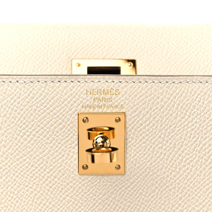 Hermes Epsom Kelly Sellier 25 Craie 7 of 11