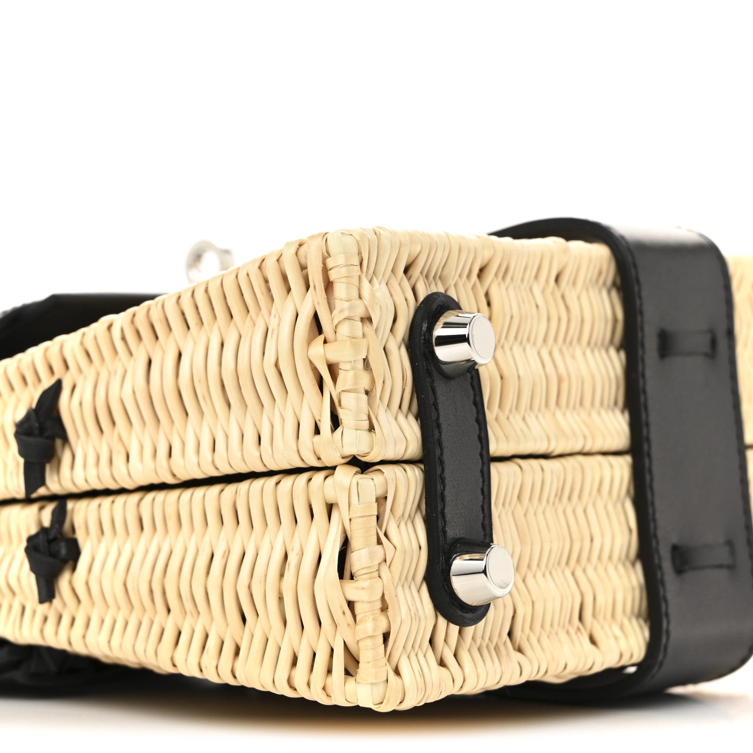 Hermes Wicker Box Picnic Mini Kelly 20 Naturel Black 18 of 21