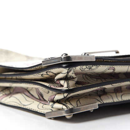 Prada X JAMES JEAN Glace Calfskin Rabbit Print Cahier Bag Opaline 6 of 11