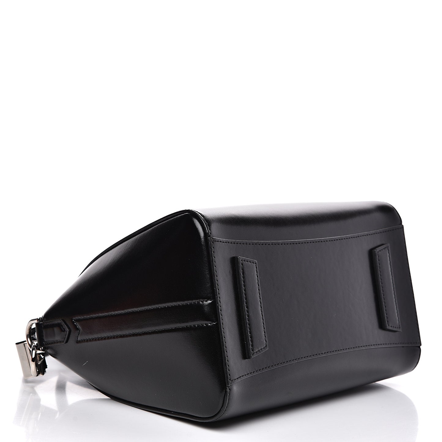 Shiny Lord Calfskin Small Antigona Black