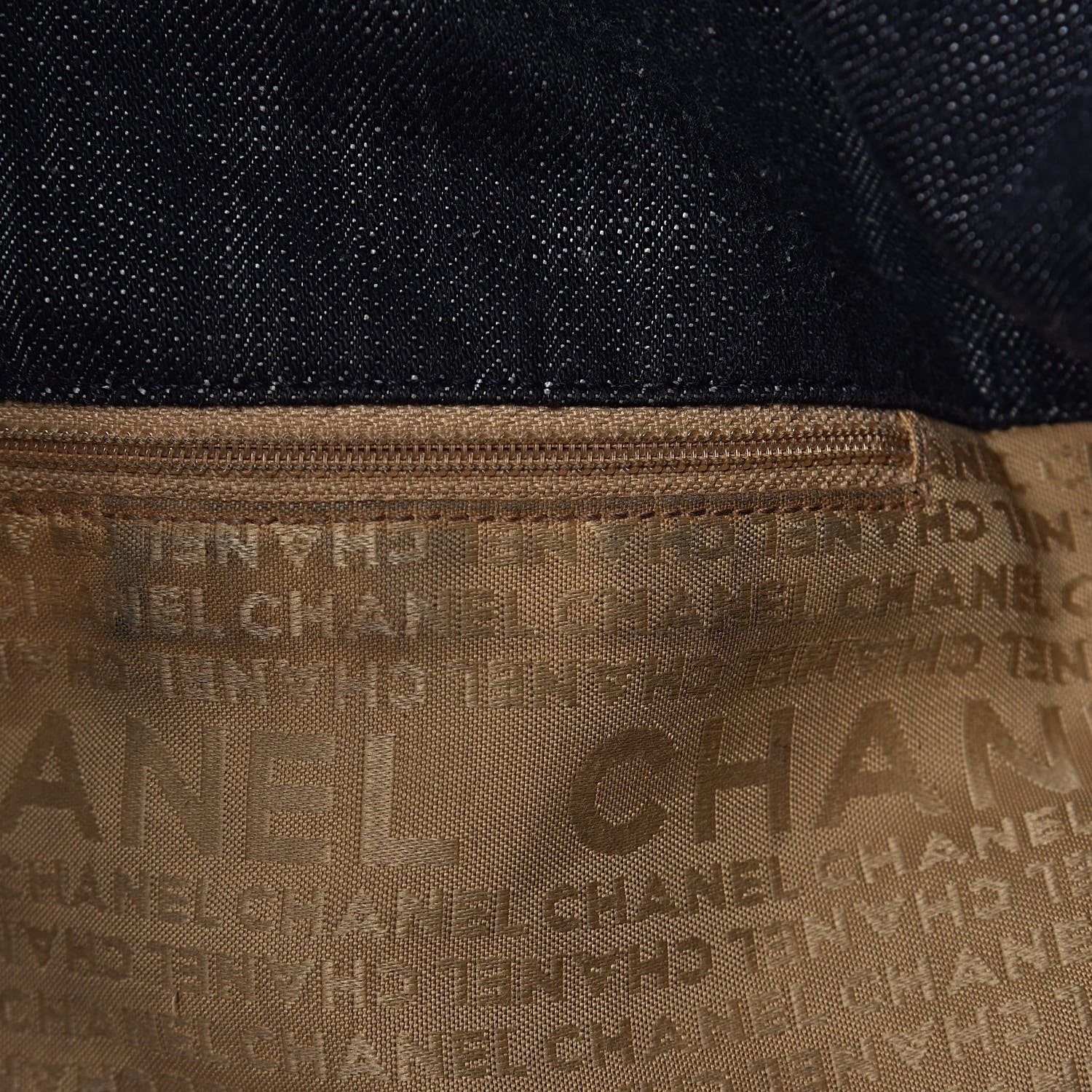 Chanel Denim XL Coco Cabas Tote Dark Blue 8 of 28