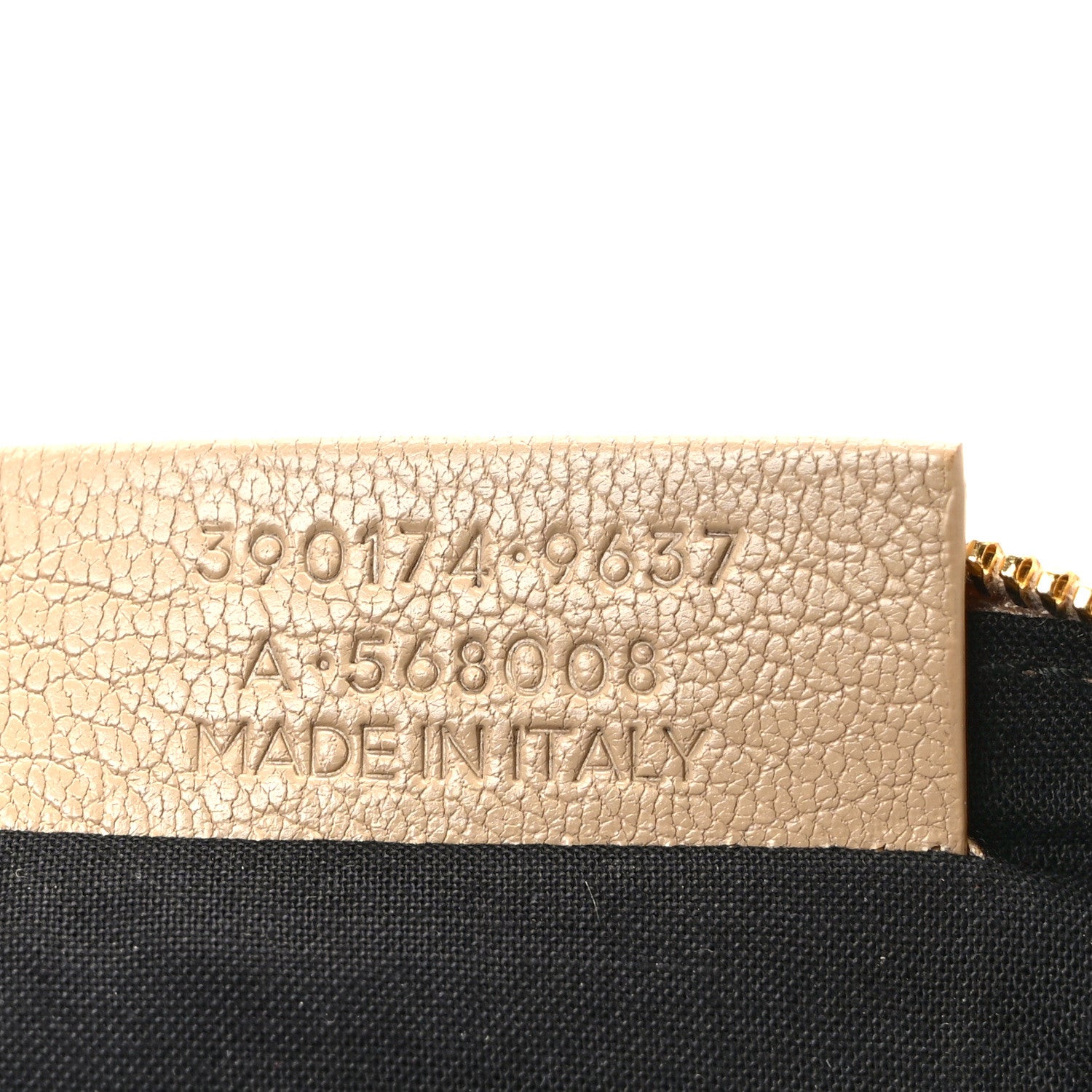 Balenciaga Chevre Gold Metallic Edge Hardware Pouch Gris Taupe 7 of 8
