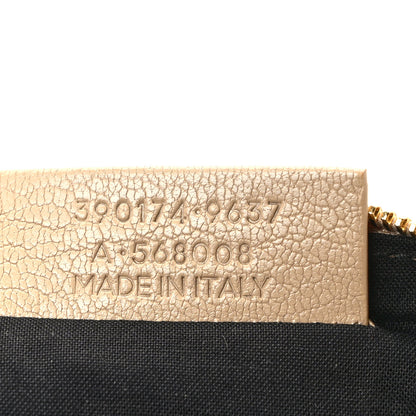 Balenciaga Chevre Gold Metallic Edge Hardware Pouch Gris Taupe 7 of 8