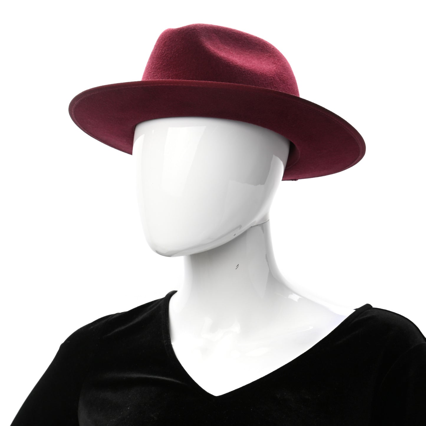 Felt Horsebit Hat S Bordeaux