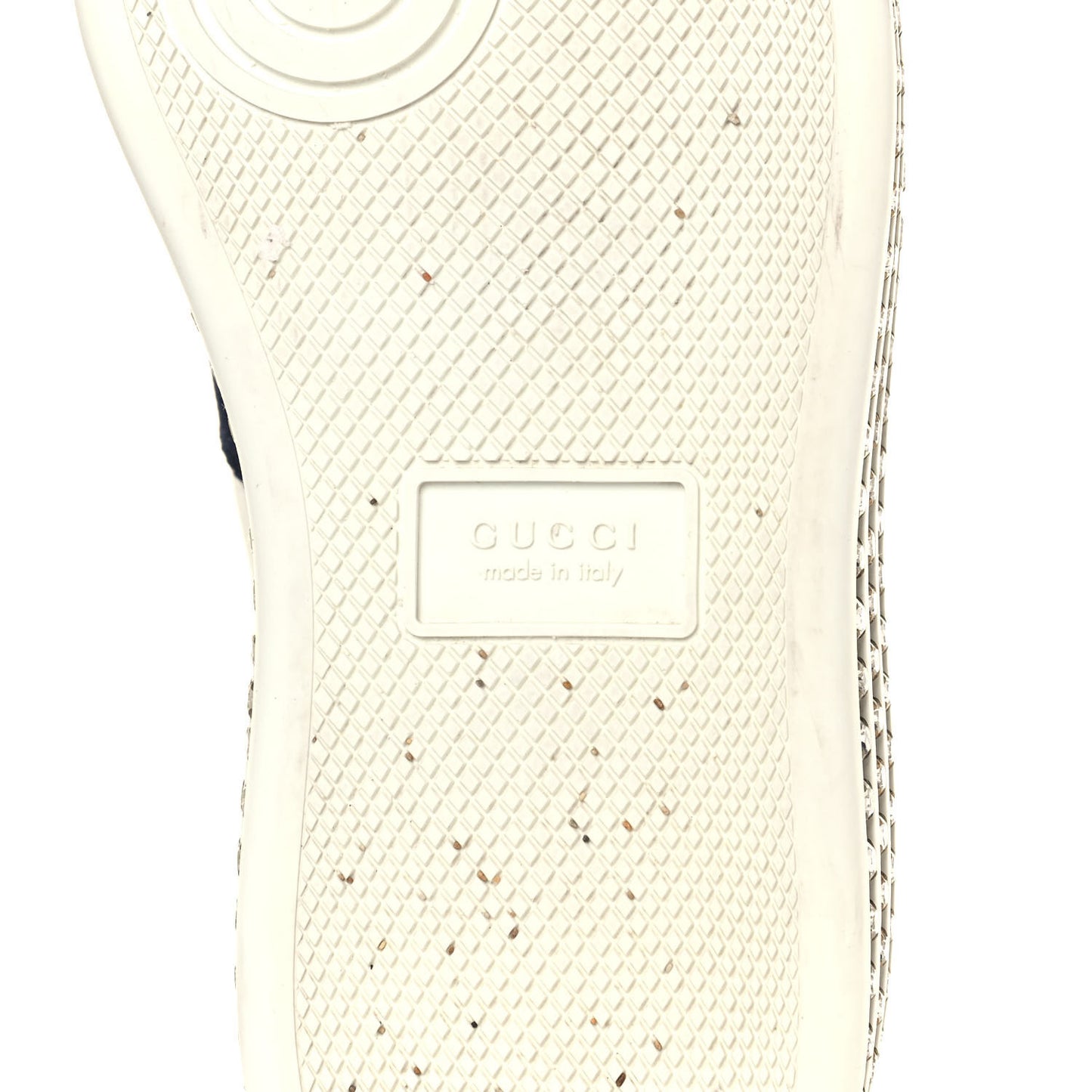 Calfskin Crystal Web Bee Embroidered Womens Ace Platform Sneakers 36 White