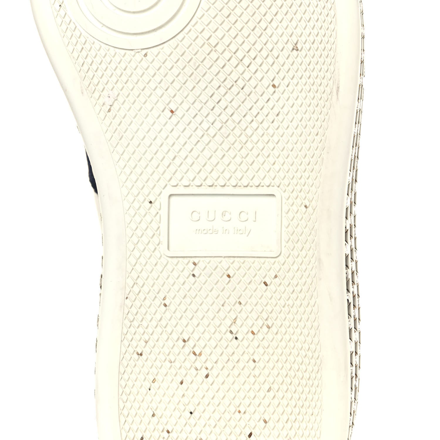 Gucci Calfskin Crystal Web Bee Embroidered Womens Ace Platform Sneakers 36 White 6 of 8