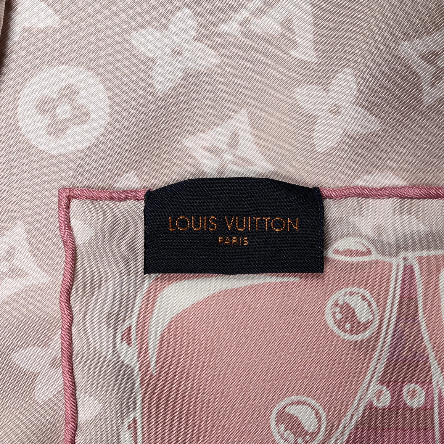 Louis Vuitton Silk Monogram Poodle Animalle Square Scarf 3 of 4