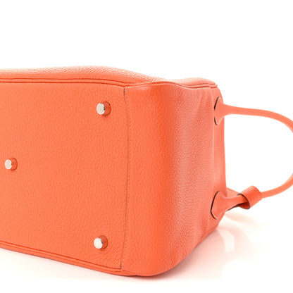 Hermes Taurillon Clemence Lindy 34 Orange 9 of 9