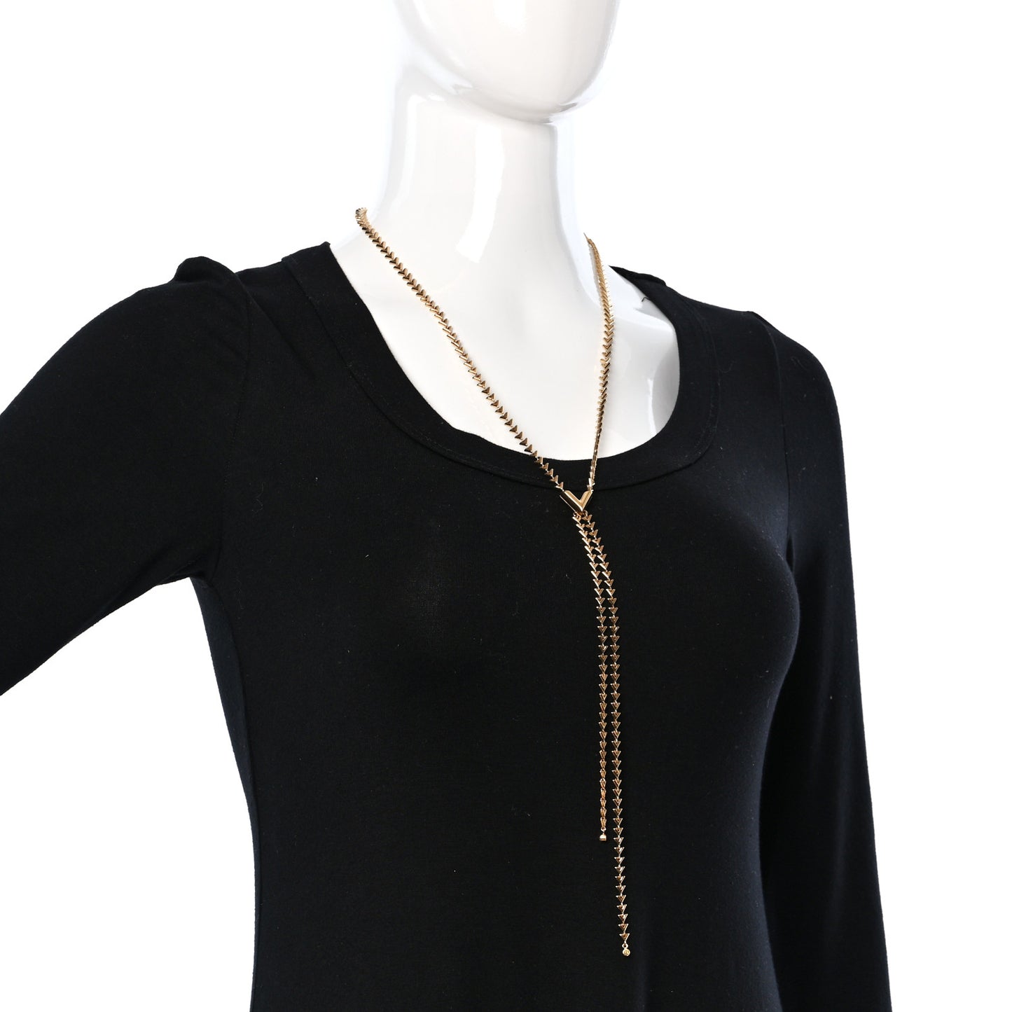 Petit Essential V Chain Necklace Gold